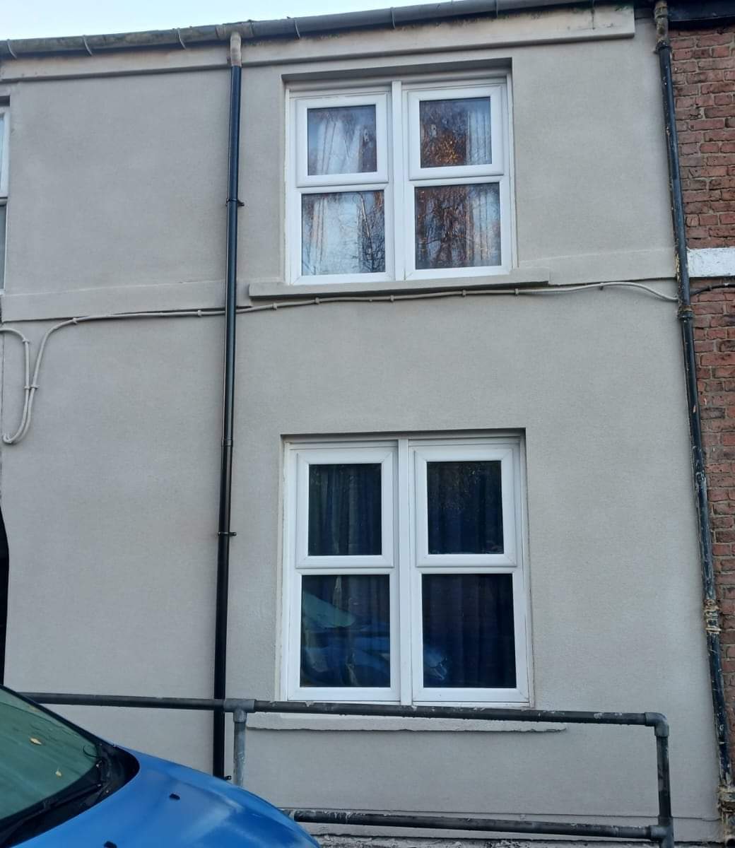 Wall after breathable coating applied