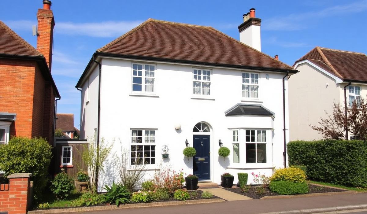 Completed external wall insulation project on a Yorkshire home